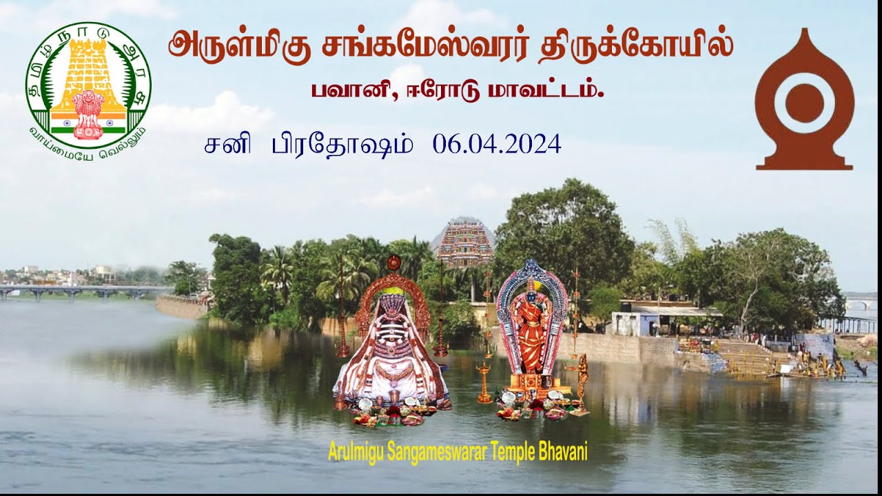 சனி பிரதோஷம் - 06.04.2024  பவானி அருள்மிகு  சங்கமேஸ்வரர் திருக்கோயில் #tnhrce