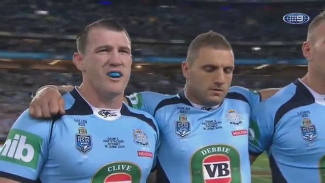 State Of Origin 2014, National Anthem w Jemma Rix