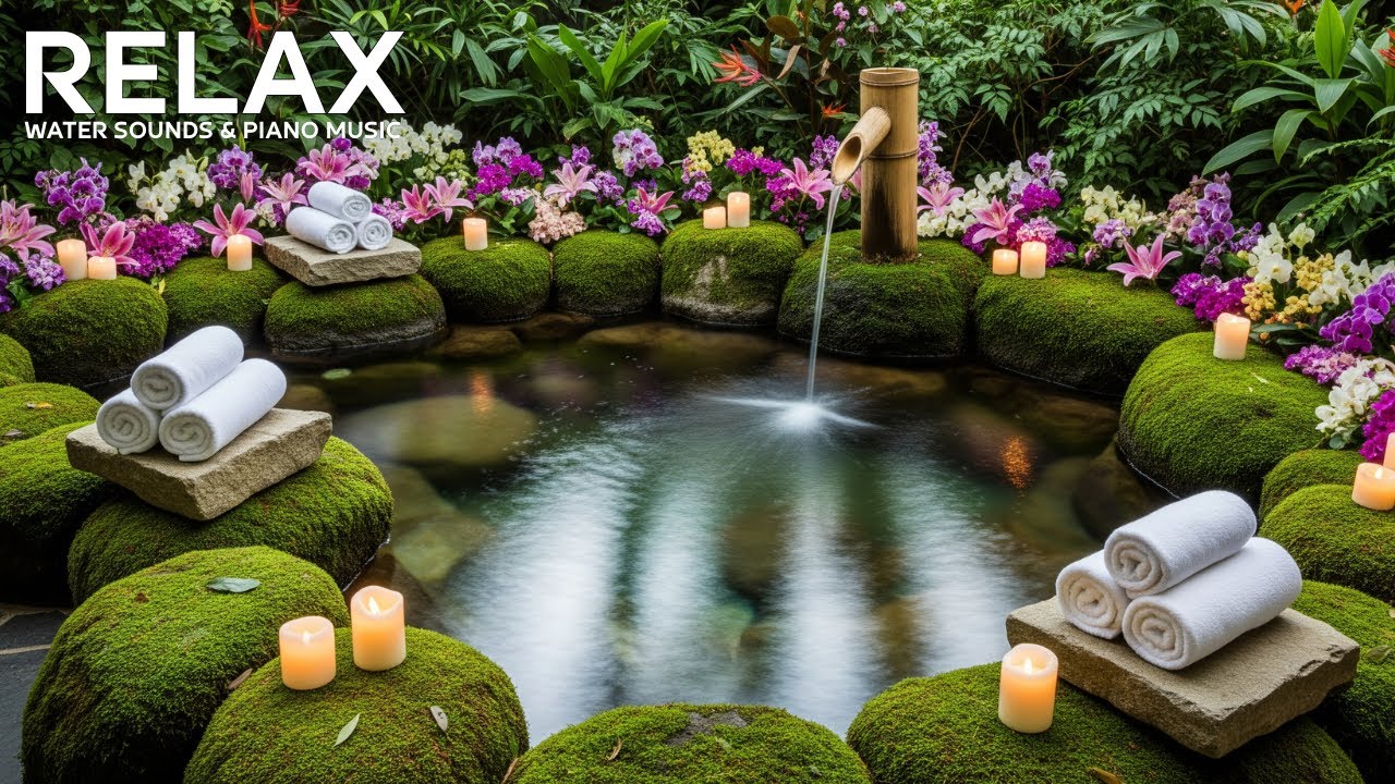 Night Harmony | Bamboo Water & Gentle Piano