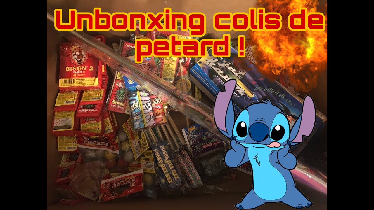 UNBOXING colis de petard MILLE PRODUIT