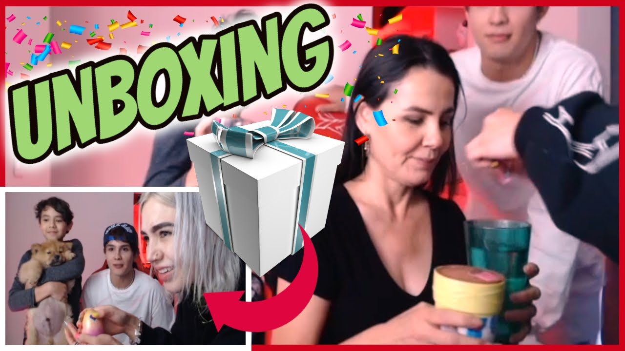 LA MAMÁ y EL HERMANITO de DARIAN hacen UNBOXING de los REGALOS de DARIAN ROJAS❤️