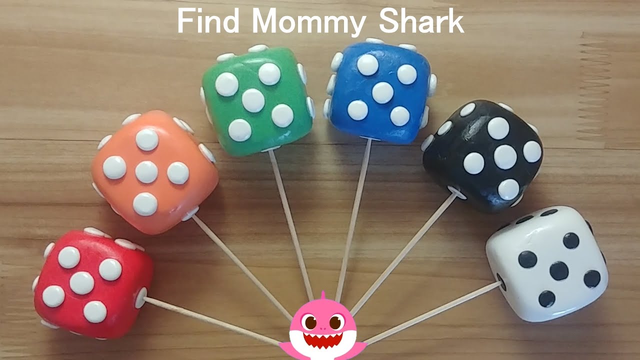 Find the Mommy shark clay cracking 엄마상어 찾기 점토부수기