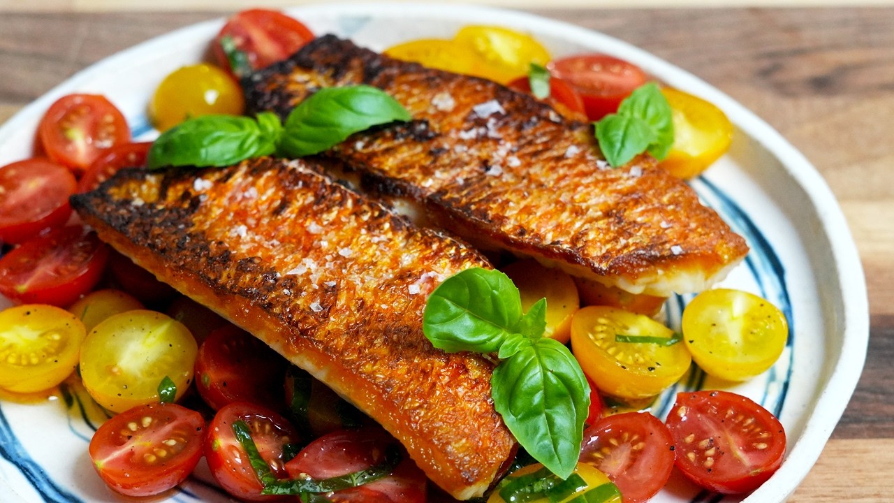 Crispy Skin Pan-Seared Red Mullet with Damien Leroux