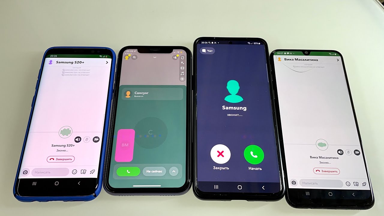 SnapChat Incoming Video Calling Group Messenger 4 Phones Incoming / Outgoing Calling Samsung Galaxy