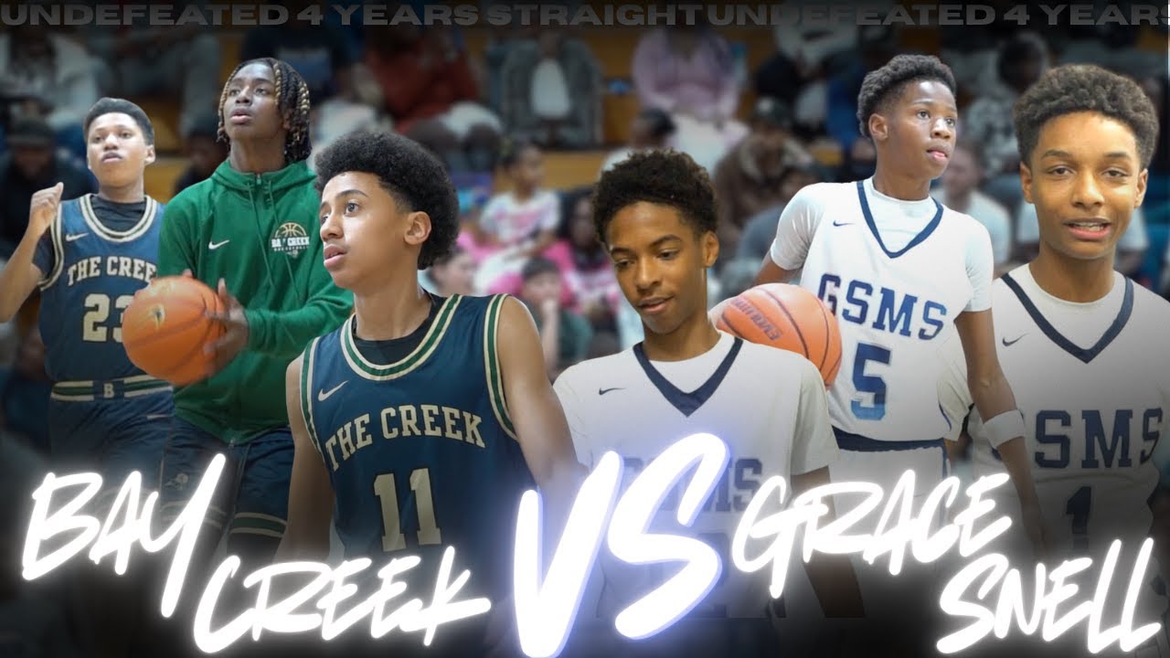 Can Bay Creek Stay Undefeated?? Bay Creek vs Grace Snell Middle School Basketball (Full Game)