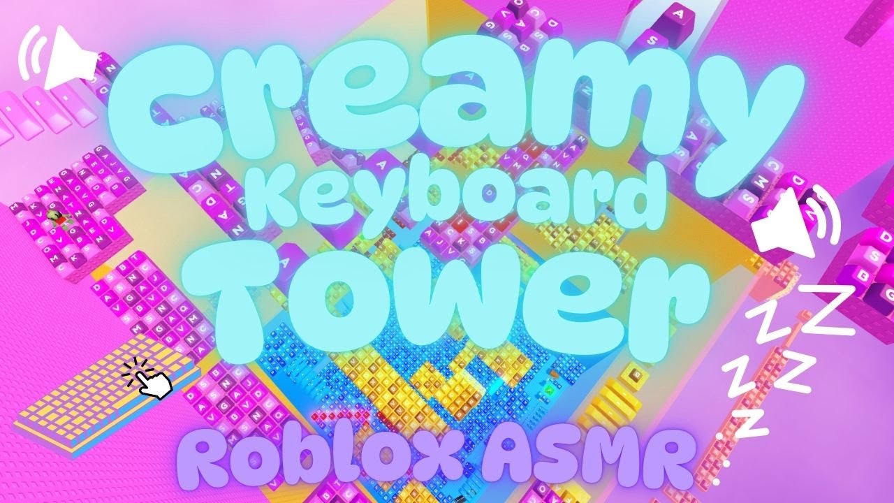 Creamy Keyboard Tower....Roblox ASMR | RELAXING AND SATISFYING!!!