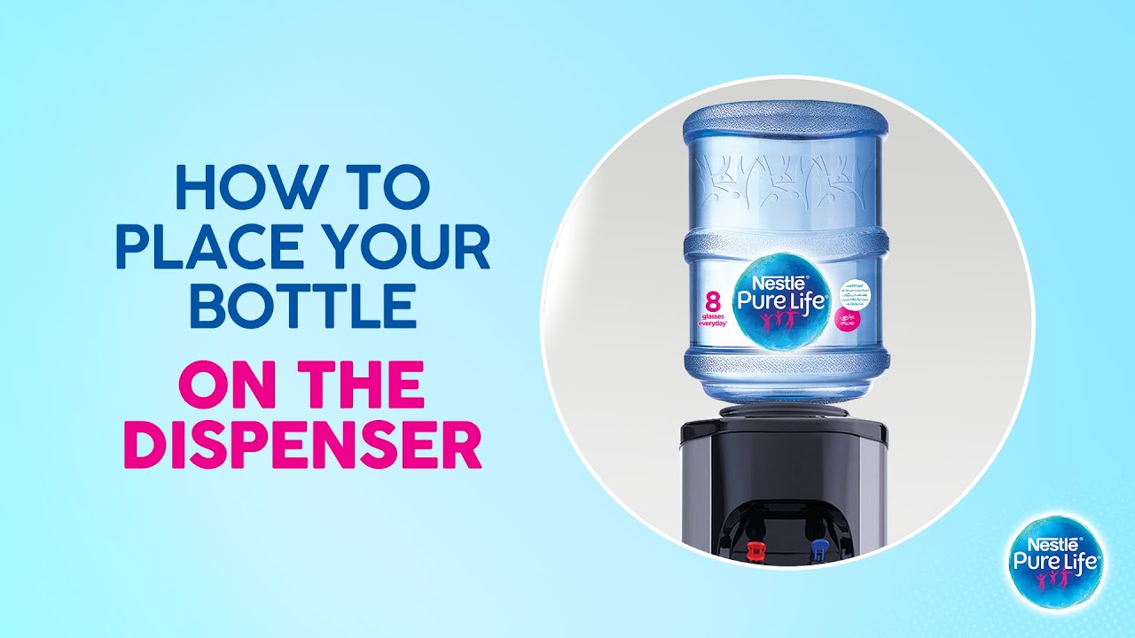 NESTL&Eacute; PURE LIFE | How to place your bottle on the dispenser