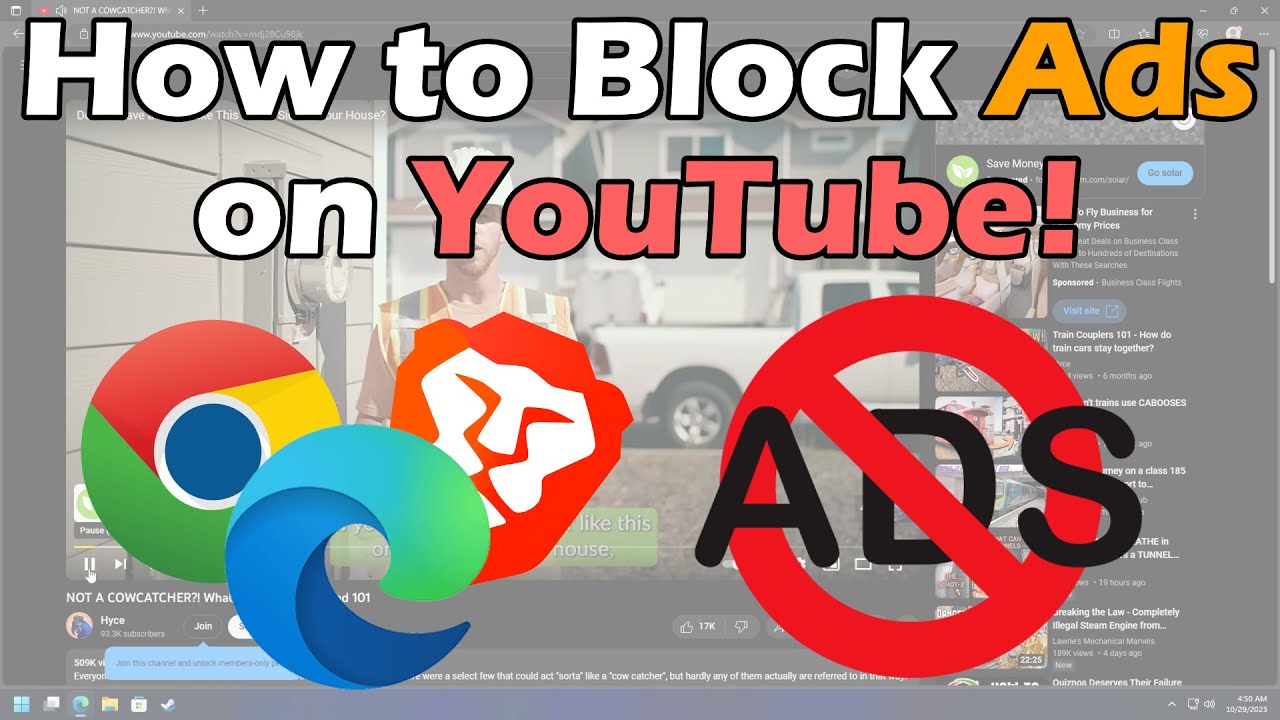 Как заблокировать рекламу на YouTube!
