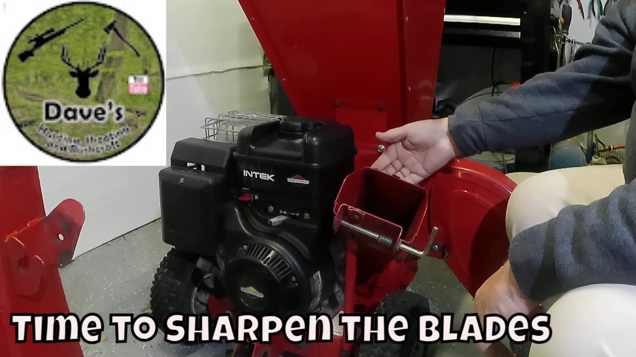 Sharpening Blades on Troy Bilt 4210 Chipper / Shredder & Other Maintenance and Repairs #superclean