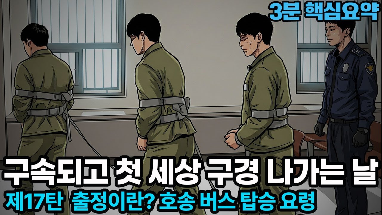 구치소 첫 외출! 호송버스 타기 전 알아둘 것 (첫 출정 탑승 꿀팁)