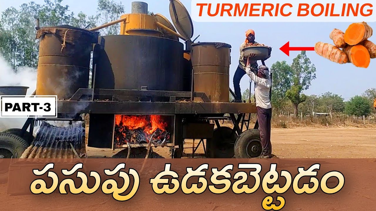 పసుపు ఉడకబెట్టడం | TURMERIC BOILING | Turmeric cultivation | #turmeric #turmericboiling #NAAPERURAJU