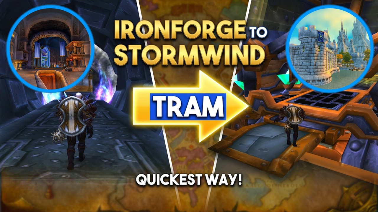 Ironforge to Stormwind with TRAM! - Quickest Way to Get to Stormwind from Ironforge (WoW WOTLK)