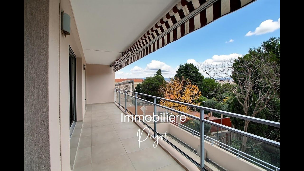 Visite d'un T4 de 109 m2 avec terrasse à vendre  dans le secteur prisé de Vauban 13006 Marseille
