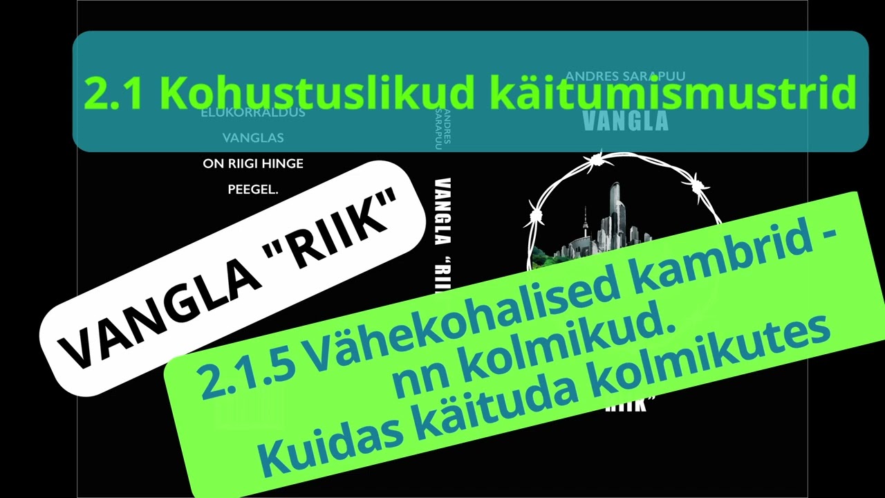 2.1.5 Vähekohalised kambrid - nn kolmikud. Kuidas käituda kolmikutes - Audioraamat