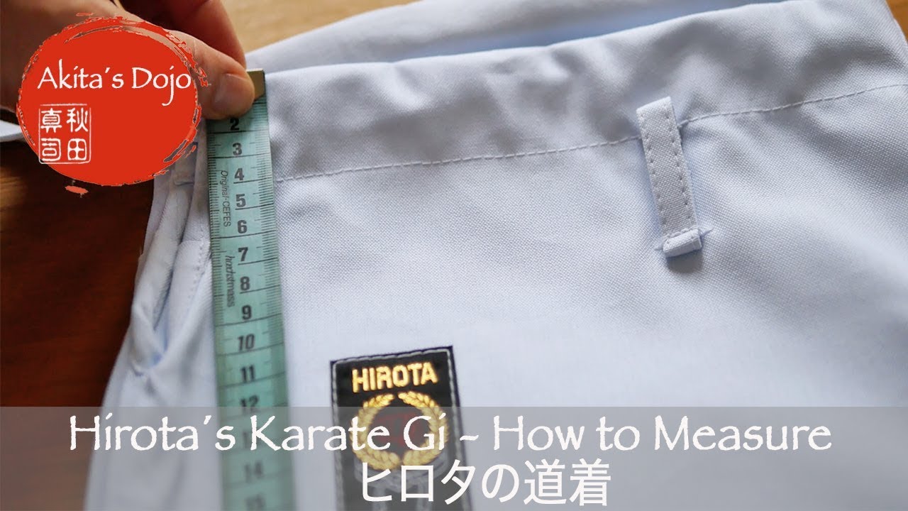 Hirota´s Karate Gi -  How to Measure (Video)