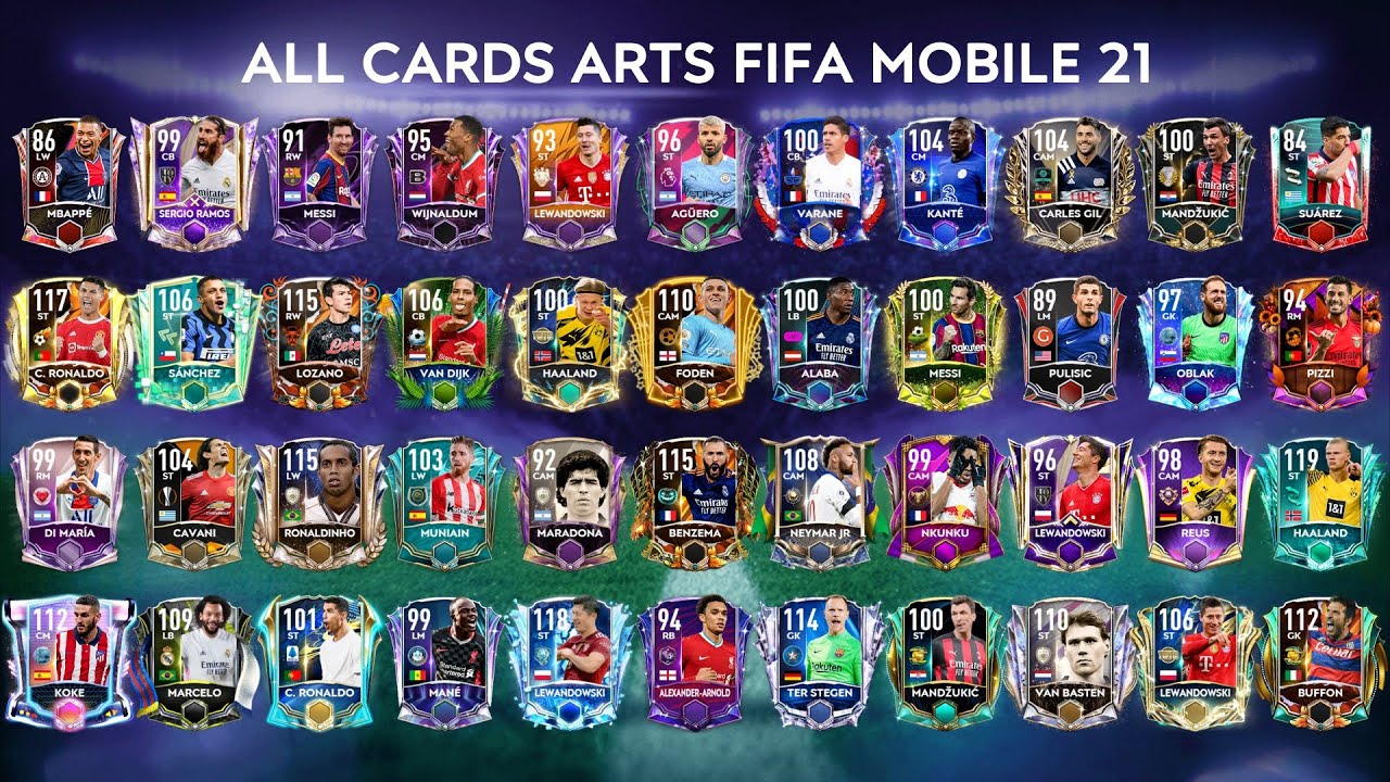 ВСЕ КАРТЫ СОБЫТИЙ ИСКУССТВА FIFA MOBILE 21 ЛУЧШЕЕ ИЗ FIFA MOBILE #fifamobile21 #fifamobile #fm21