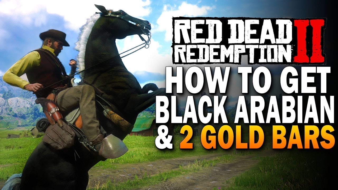 Как получить чёрного арабского скакуна и 2 золотых слитка! Red Dead Redemption 2 Horses [RDR2]