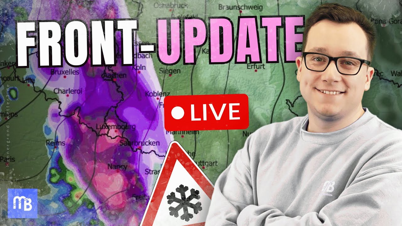 LIVE-Update: Markant SCHNÉIFRONT um Fuessonndeg, 15.02.2026