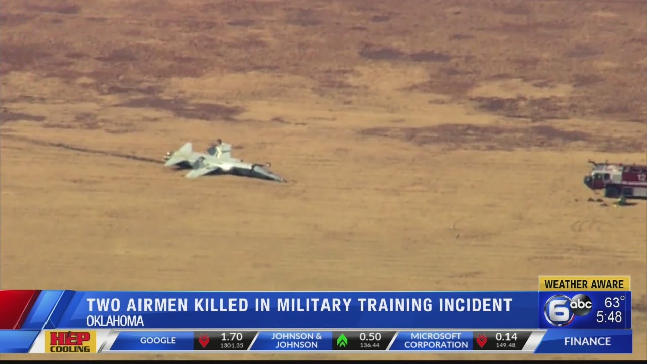 Military: 2 airmen killed in crash during Oklahoma training