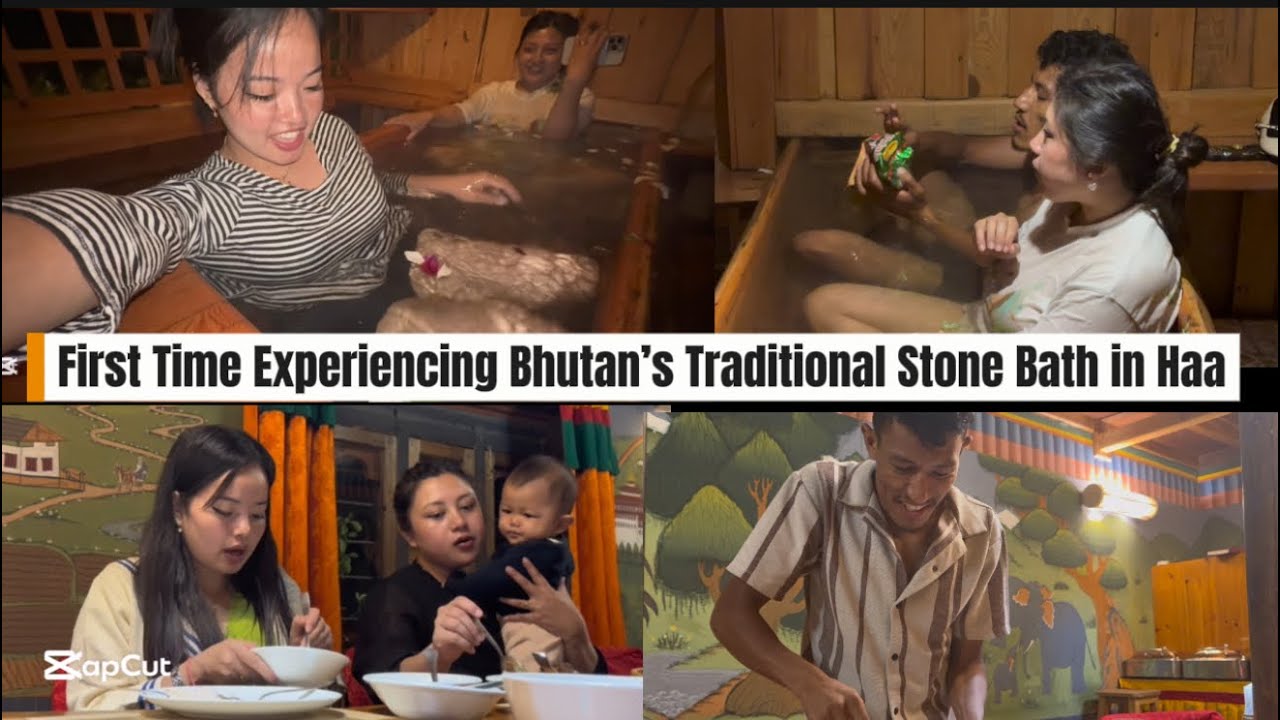 First Time Experiencing Bhutan’s Traditional Stone Bath in Haa 🤯🫨@BhutaneseDreamer @Sunujigsen 