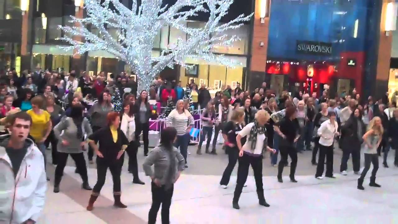 Zumba WestLothian Flashmob at 'The Centre' Livingston