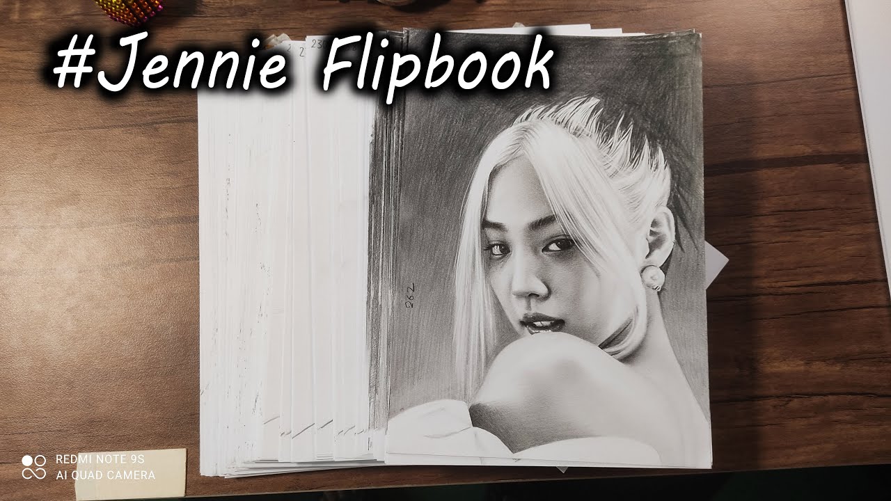 JENNIE  - How You Like That FlipBook - DP ART DRAWING