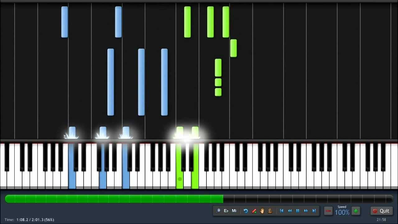 Lord of the Rings - Rohan - Piano Tutorial - Synthesia