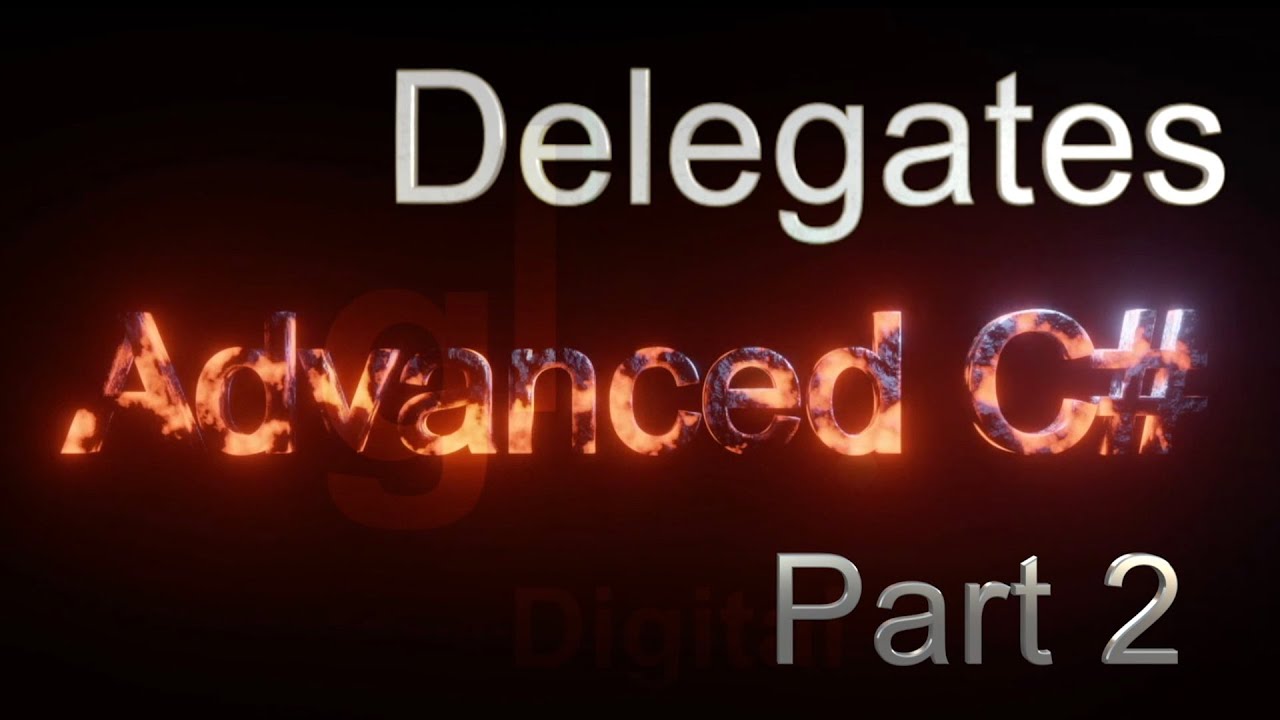 C# Delegates (Part 2 - Practical Code Example) - Advanced C# Tutorial (Part 3.2)