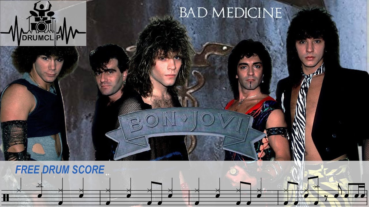 Bon Jovi - Bad Medicine (Drum Score)