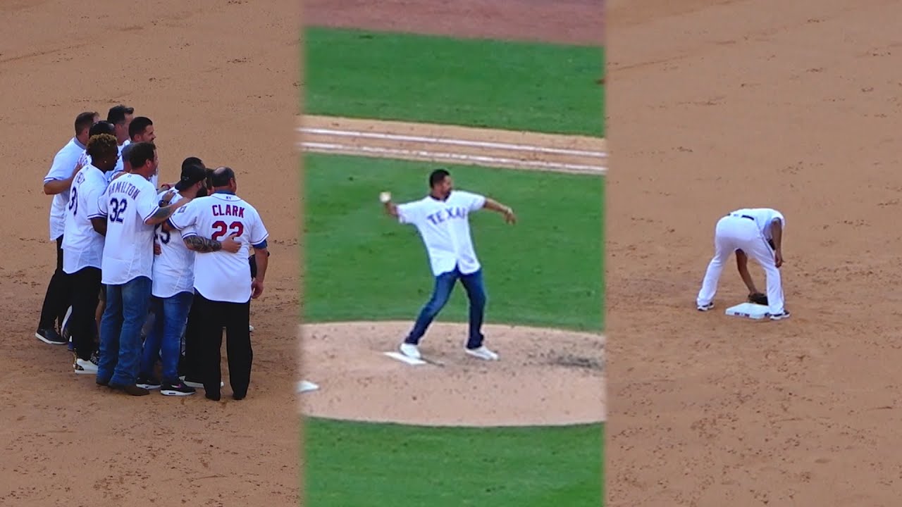 Globe Life Park's Final Game: All-Globe Life Park Team/Ceremonial Final Pitch