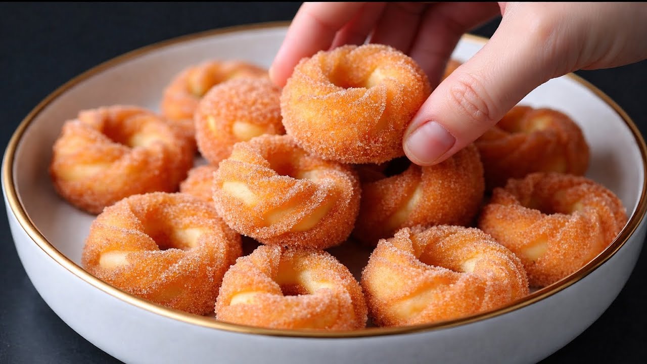 ❤️ Herz-Churros in 5 Minuten! Knusprig & ohne Ofen 😍