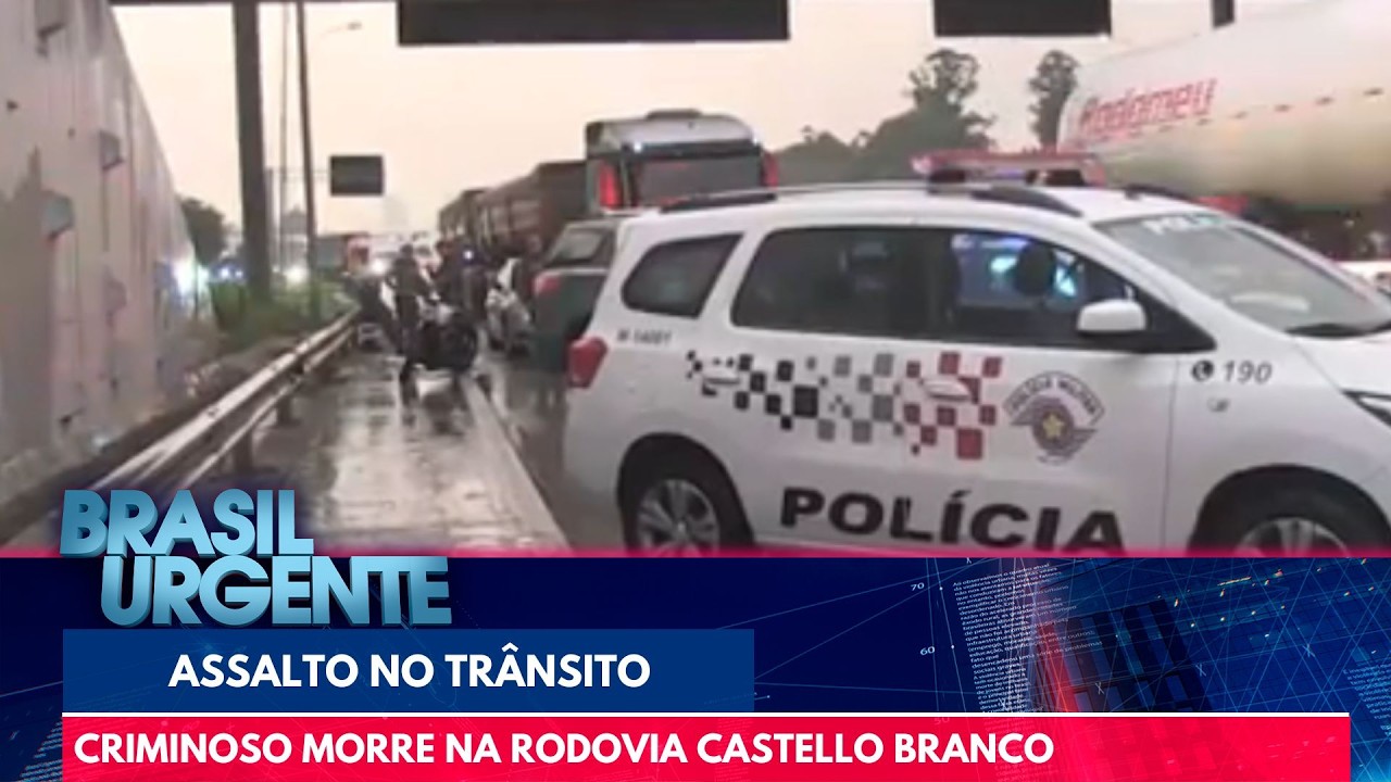 Bandido morre em tentativa de assalto na Rodovia Castello Branco | Brasil Urgente