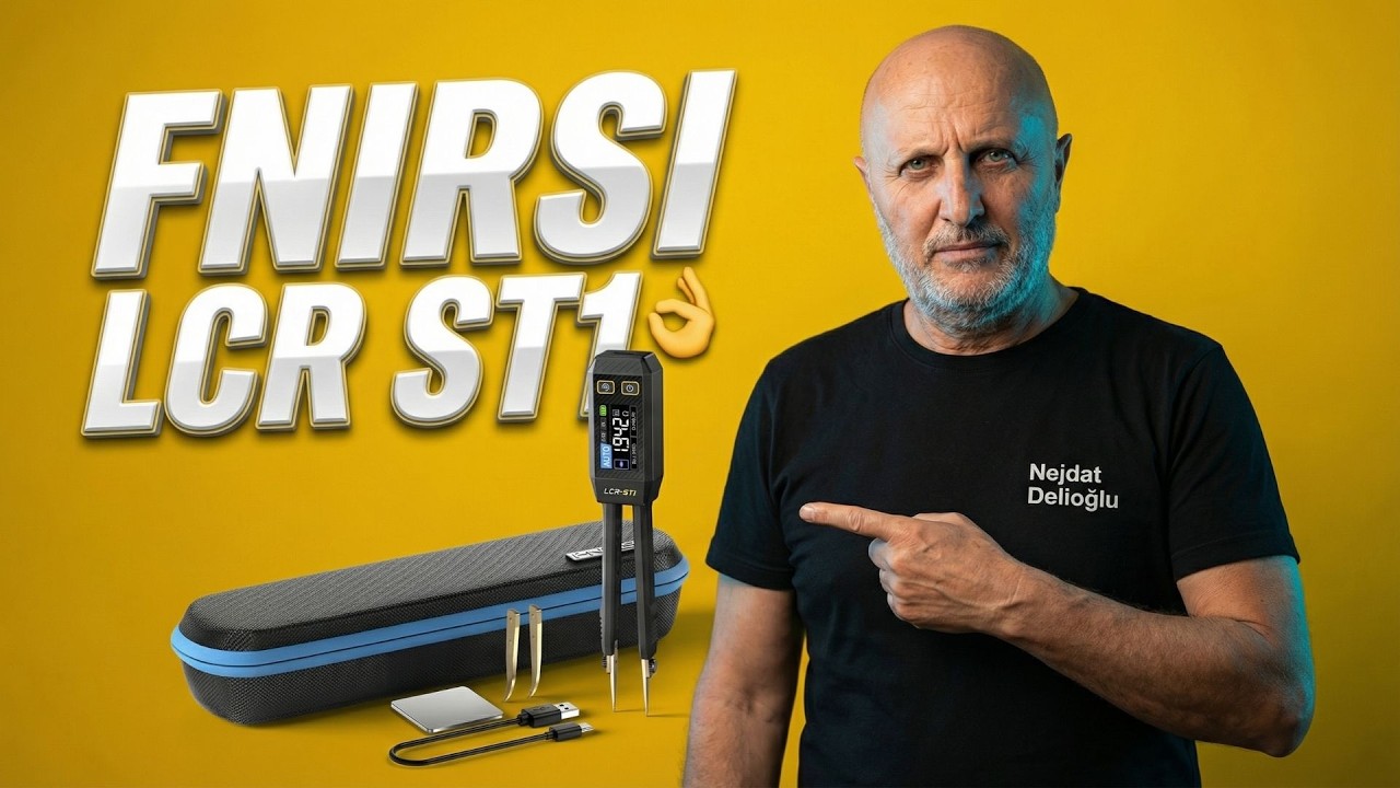 Türkiye'de İlk Biz İnceledik | FNIRSI LCR ST1 Akıllı LCR SMD ESR Test Cihazı İncelemesi