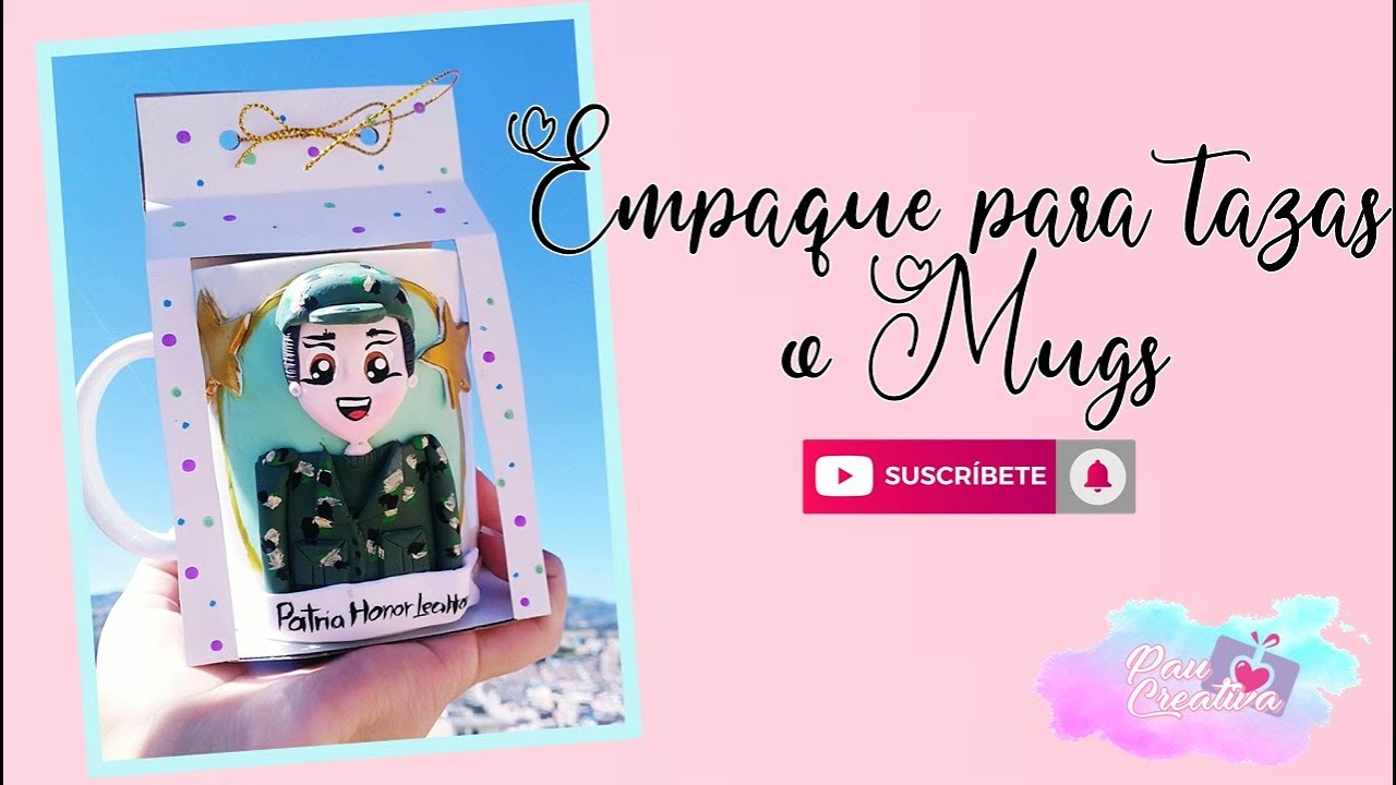 Caja para tazas o mugs (Molde incluido)