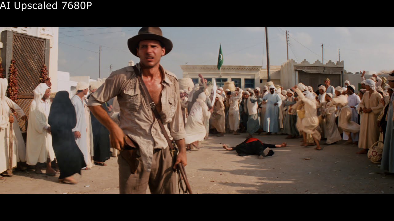 8K Ai Upscaling Indiana Jones Test