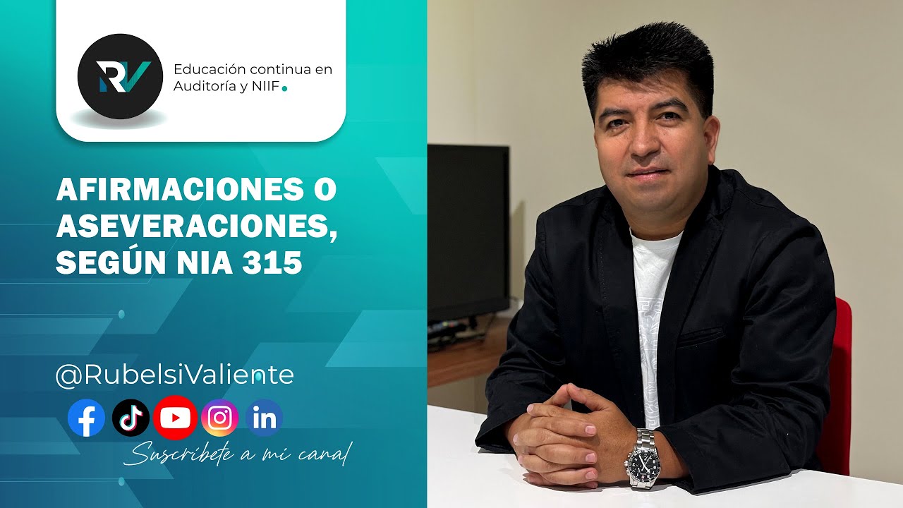 Afirmaciones o aseveraciones según NIA 315