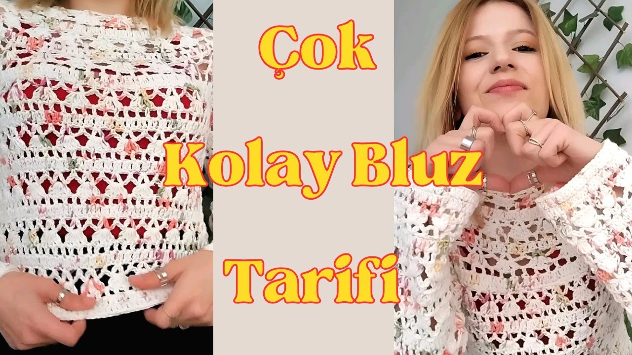 Yakadan Başlamalı Pratik Bluz✅