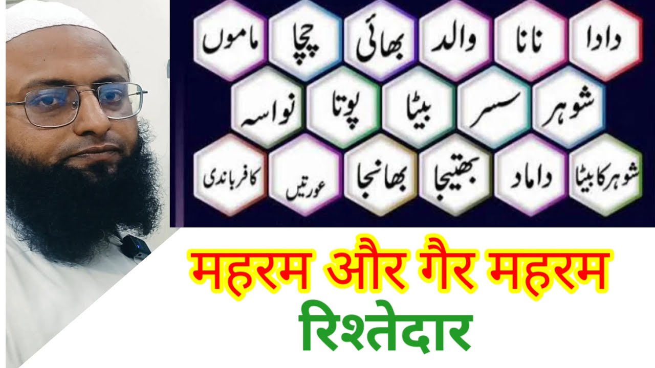 Mahram aur gair mahram rishtedar #islamic 