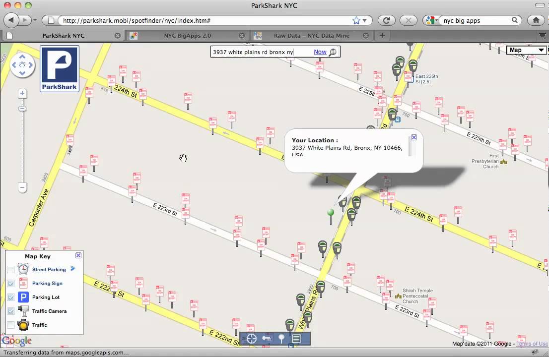 ParkShark Web Map