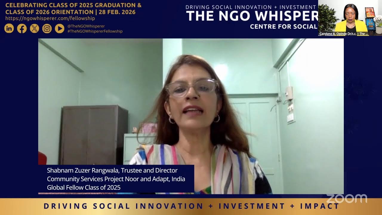 The NGO Whisperer Global Fellowship Programme – Graduation and Orientation Ceremony