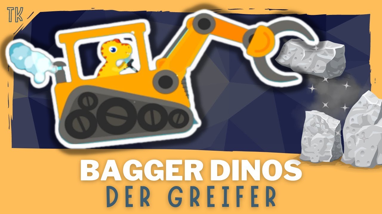 Bagger Dinos ⭐ Der Greifer [ Kindervideos | Kinderfilme ] #telekids