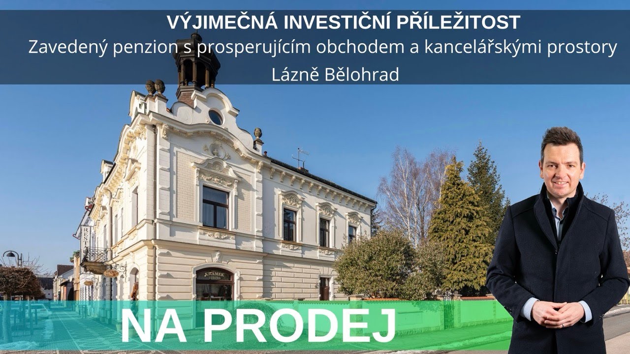 Zavedený penzion s prosperujícím obchodem a kancelářskými prostory | NA PRODEJ