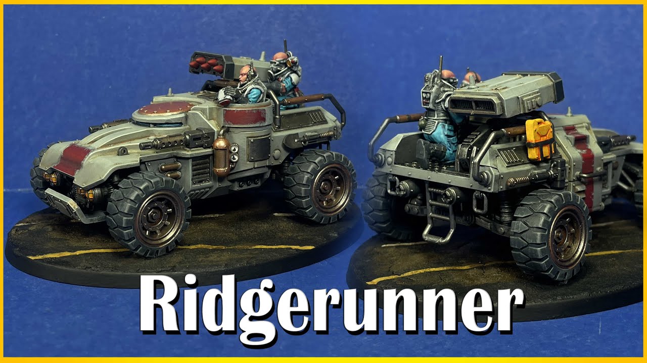 Dune Buggy with A Cannon - RidgeRunner Full Painting Tutorial - GSC - Joyful Painting