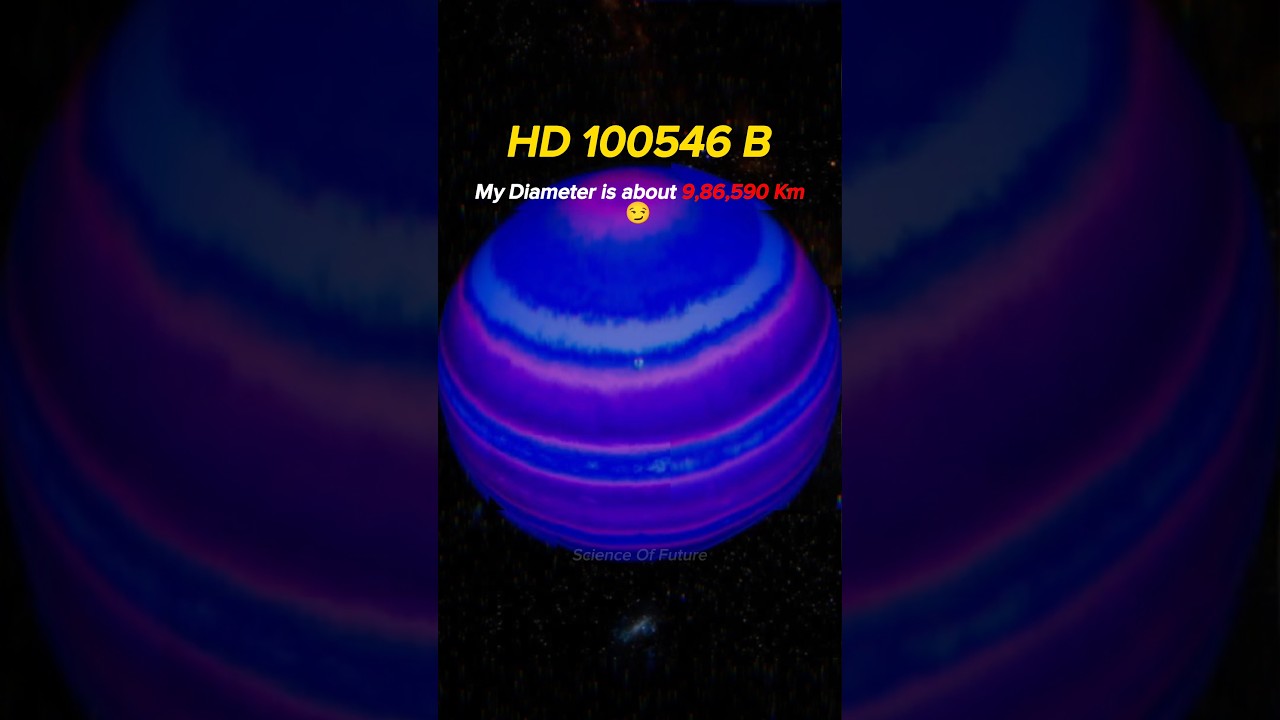 Jupiter VS HD 100546 B 😎😈#universe #planet #science #nasa #shorts