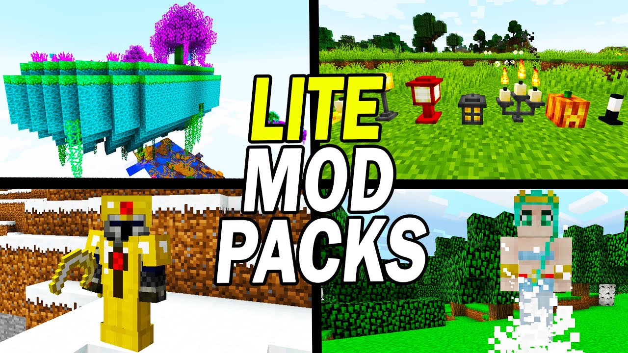 Top 10 Minecraft Modpacks For Low End PCs (Lite & Lightweight Modpacks)