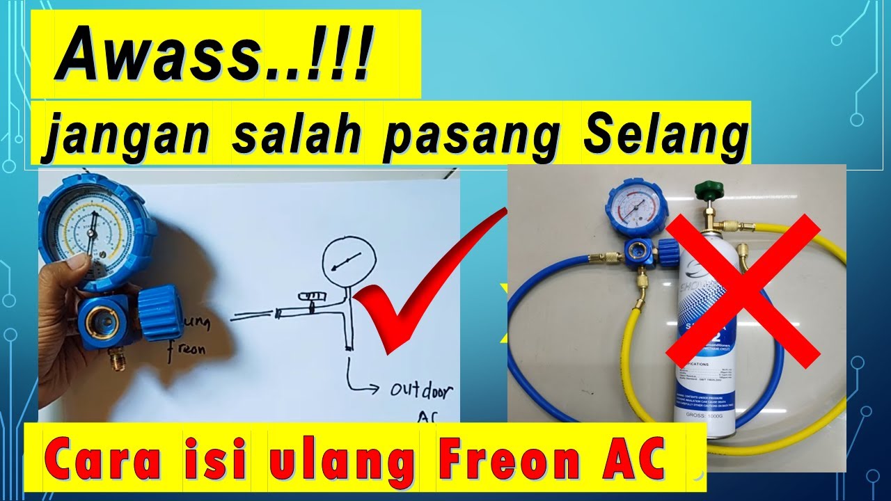 Cara Isi Freon AC Rumah