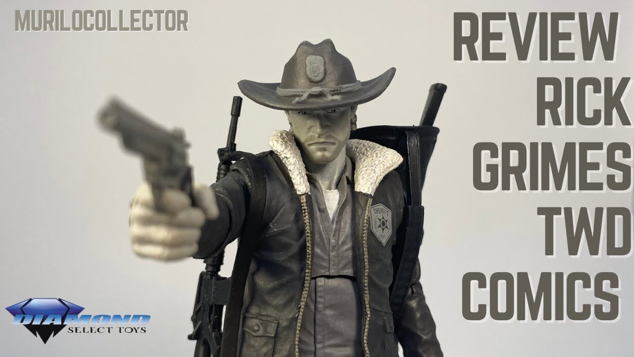 Review RICK GRIMES The Walking Dead Comics Deluxe Diamond Select | PT-BR