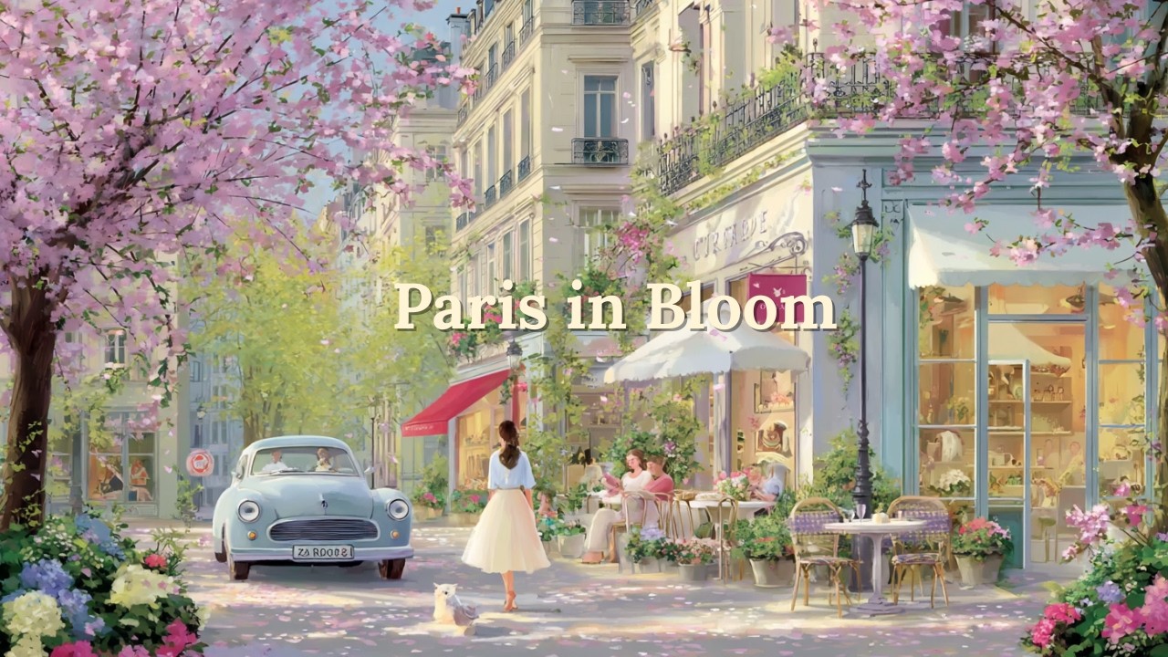 A Fairytale Spring Paris 🌸 French Classical Music | A Gentle Walk (4 Hours)