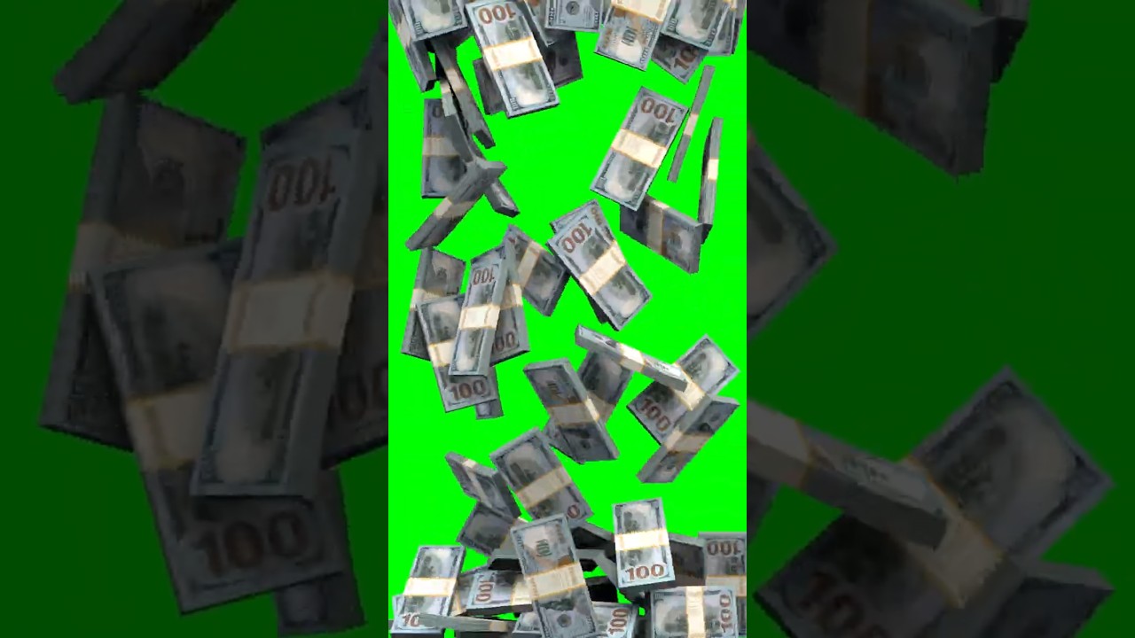 💵 Dollar Transition Effect Green Screen | Free Money Overlay 