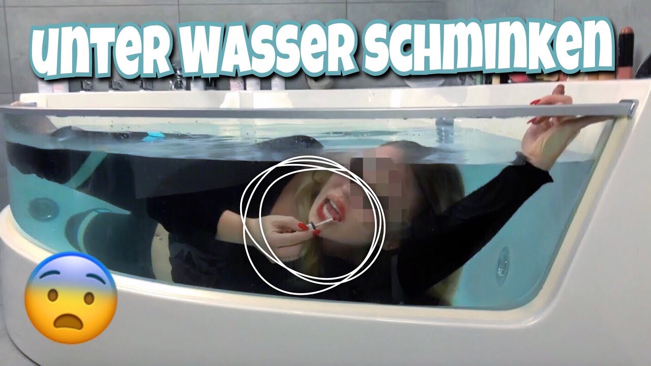 Ich schminke mich unter Wasser !! 😨💧 | BibisBeautyPalace
